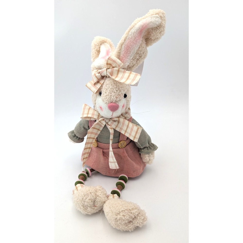 Fabric bunny shelf sitter kohl's bunny 15" New